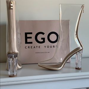 Perspex clear boots